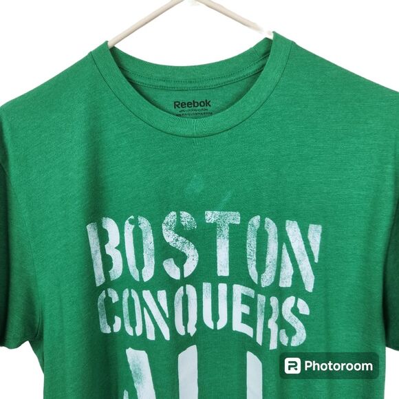 Reebok Mens Boston Conquers All Short Sleeve Crewneck Tee Size Medium - Picture 6 of 6